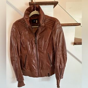 Manteau Rudsak cuir brun, M